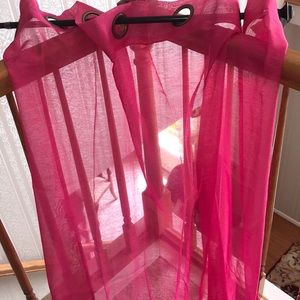 Pink Curtains Set of 2